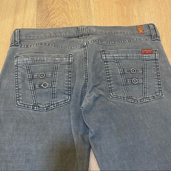 7 for All Man Kind Grey Jeans - Picture 4 of 8